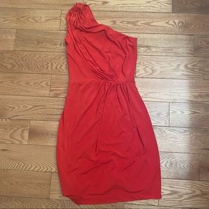 💖2/$40 One Shoulder Red Dress Mango Suit